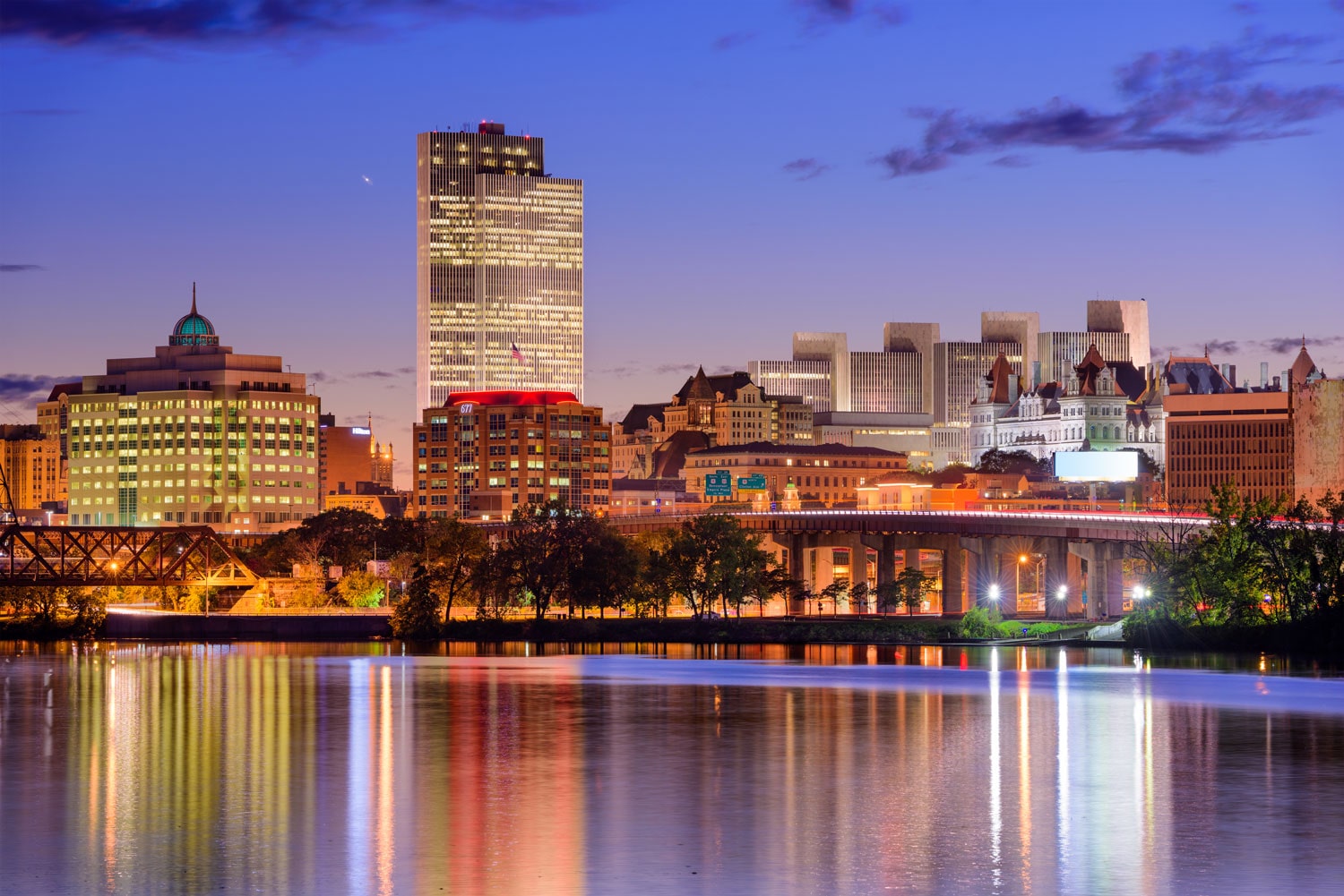 Albany across water