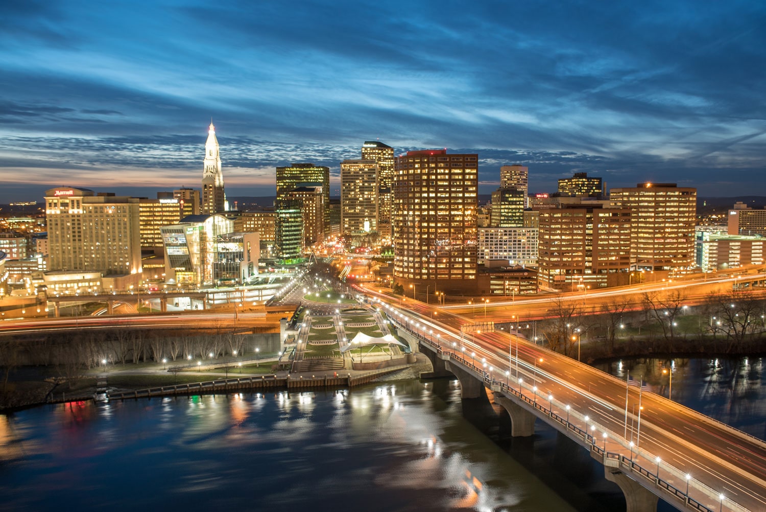 photo of Hartford across CT river