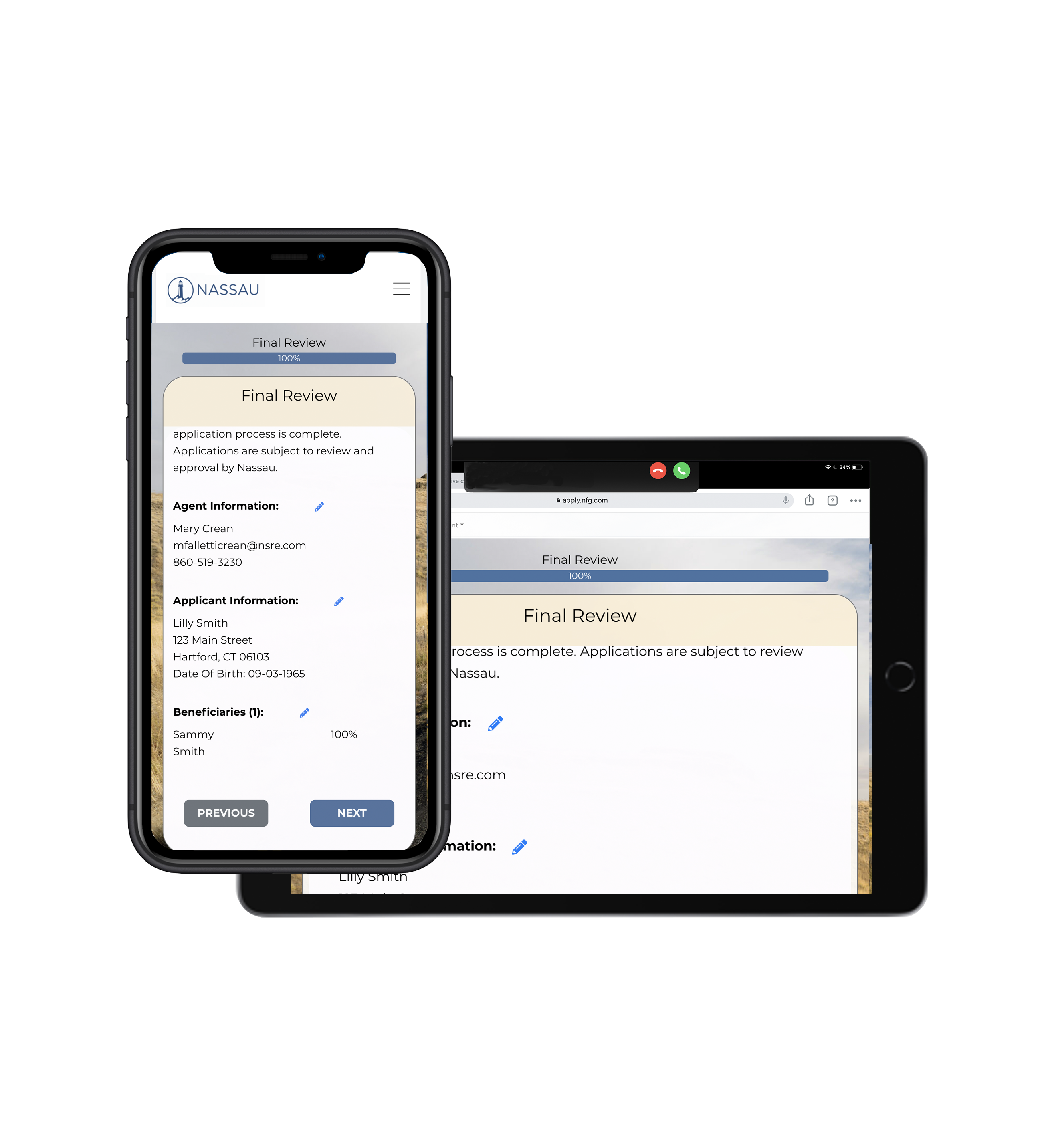 Nassau simple annuity app mobile phone image Nassau simple annuity app mobile phone image